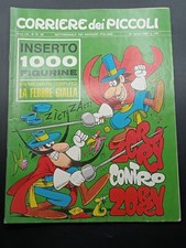 rivista a fumetti CORRIERE DEI PICCOLI anno 1969 n. 13 con inserto 100 figurine