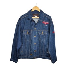 Giacca denim vintage Harley Davidson Cafe Las Vegas ricamata taglia media