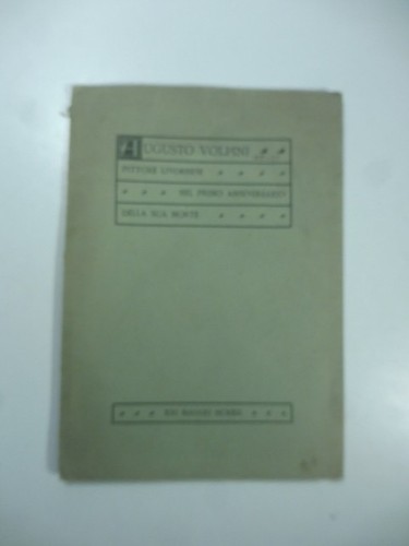 Augusto volpini pittore - augusto,