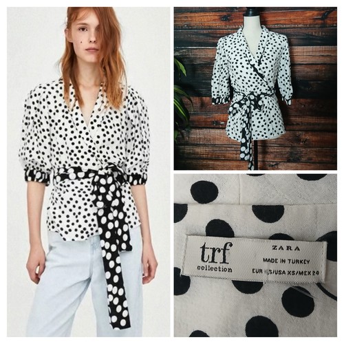 Top zara trafaluc avvolgente - top,