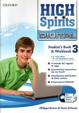 HIGH SPIRITS DIGITAL 3 student book workbook Oxford Bowen Delaney inglese