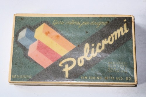 Scatola vintage gessetti - scatola,
