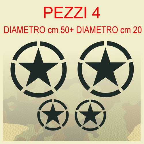 Adesivi stella per jeep - adesivi,
