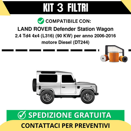 Kit filtri tagliando per - kit,