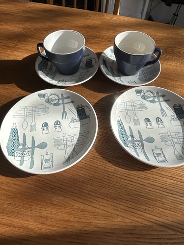 Set tè vintage metà - set, da