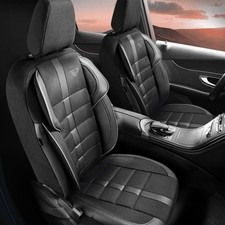 Copri Sedili Compatibili Per FIAT Stilo Uludag (1+1) Beige Nero