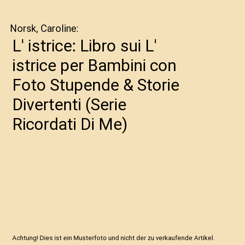 Istrice libro sui l - l',