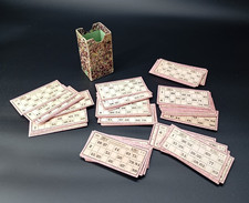 CARTELLE ANTICHE GIOCO DELLA TOMBOLA PRIMI 800' CARTA ANTICA MAZZO DI CARTE