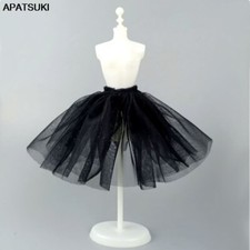 Sottoveste nera crinolina per