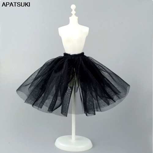 Sottoveste nera crinolina per