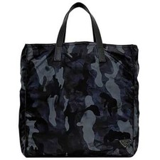 Prada tote bag navy black