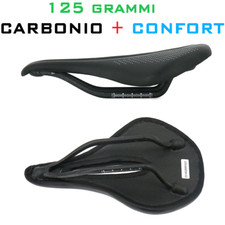 SELLA 125 gr.FIBRA DI CARBONIO BICI CORSA ERGONOMICA BODY GEOMETRY POWER 240x155