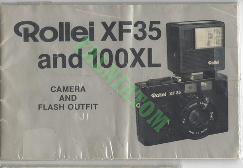Manuale rollei xf35 - manuale, e