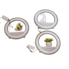 Lotto 3 applique stilosi per interno tondi grandi oltre 20 cm