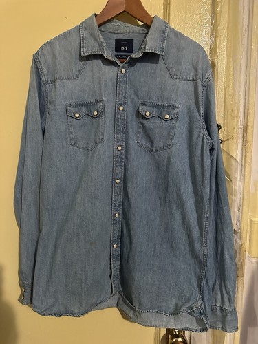 Zara camicia uomo denim perla - uomo,