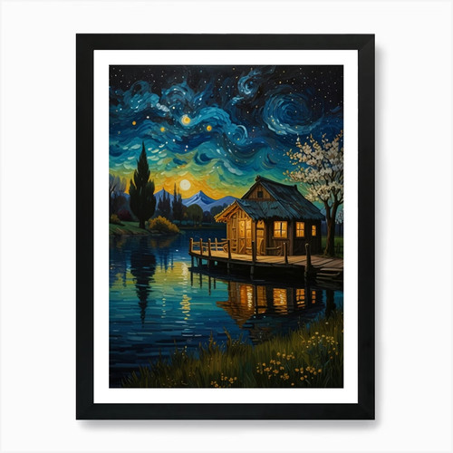 Stampa artistica cabina notte
