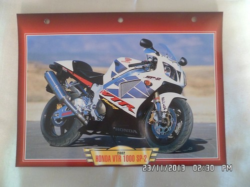 Carte fiche moto - carte, vtr
