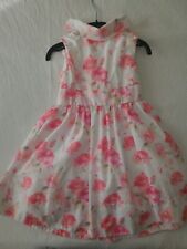 VESTITO ELEGANTE BAMBINA FESTA CERIMONIA COMPLEANNO FIORI ROSA BRUMS 4 ANNI