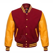 Bomber uomo baseball marrone