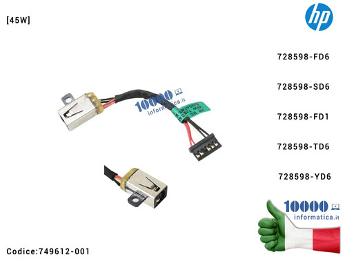 Connettore power jack - dc, hp