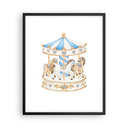 Poster 40x50cm cavalli giostra - 40x50cm,