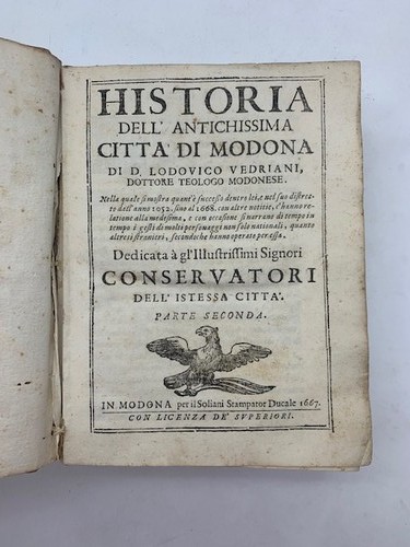 Lodovico vedriani historia - lodovico,