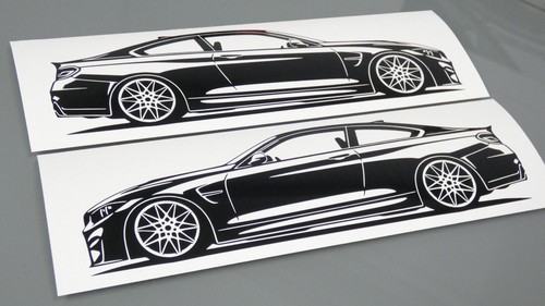 Bmw tuning adesivo sagoma - tuning,