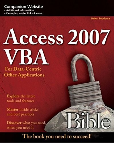 Access 2007 vba - vba, bible: