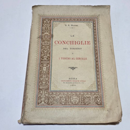 Libro antico 1890 maineri - -, le