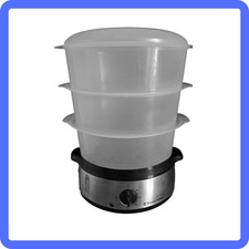 Vaporiera Elettrica Russell Hobbs 3 Cestelli 800W Timer Autospegnimento BPA Free