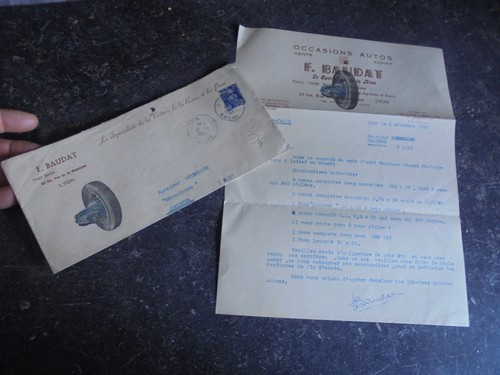 Ancien papier entète - à,