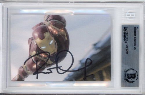 Signed robert downey marvel - robert,