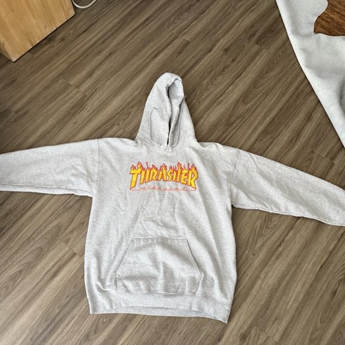 Thrasher hoodie gray - og,