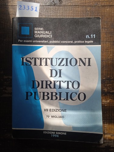 Istituzioni diritto - istituzioni, di