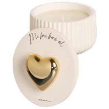 Portacandela cuore oro +