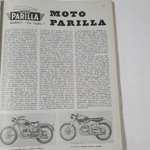 Moto parilla milano vecchia - milano,