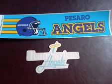 ADESIVI STICKERS ANGELS PESARO FOOTBALL AMERICANO ANNI 80 FIDAF IFL FIAF
