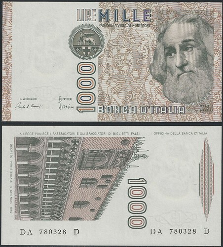 1982 italia lire 000 marco - italia,