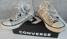 BELLISSIME SCARPE CONVERSE JUNIOR USATE nr. 34-35 CON LA LORO SCATOLA ORIGINALE.