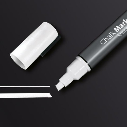 Pennarello gesso sigel bianco - pennarello,