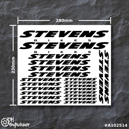 Stevens set adesivi nero - set,