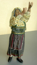 PRESEPE ARTISTICO - FIGURE ANTICHE-POPOLANA IN CARTA PESTA-'800