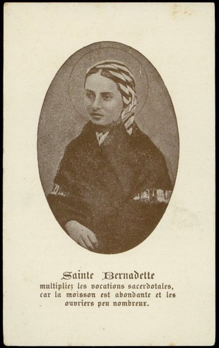Santino holy card bernadette - santino-holy, card"s.bernadette