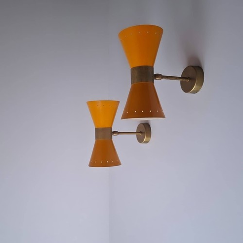 Pair lamps appliques - , stilnovo