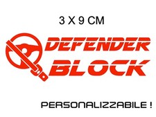 4X Adesivi DEFENDER BLOCK