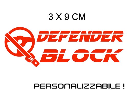 Adesivi defender block - 4x,