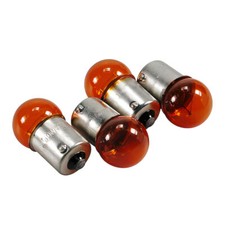 KIT 4 LAMPADINE FRECCE BA15S 12 V 10 W ARANCIO OMOLOGATE