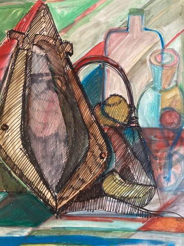 Bella pittura guazzo 1933 - bella,
