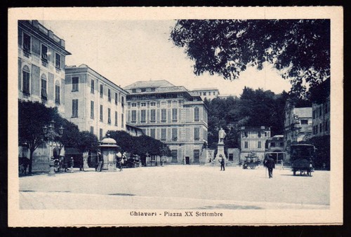 Chiavari genova cartolina - genova,