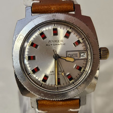 Orologio Skin Diver Uomo "ANKER" Automatik Deutch Vintage PUW1561 25Jew Sub 1971